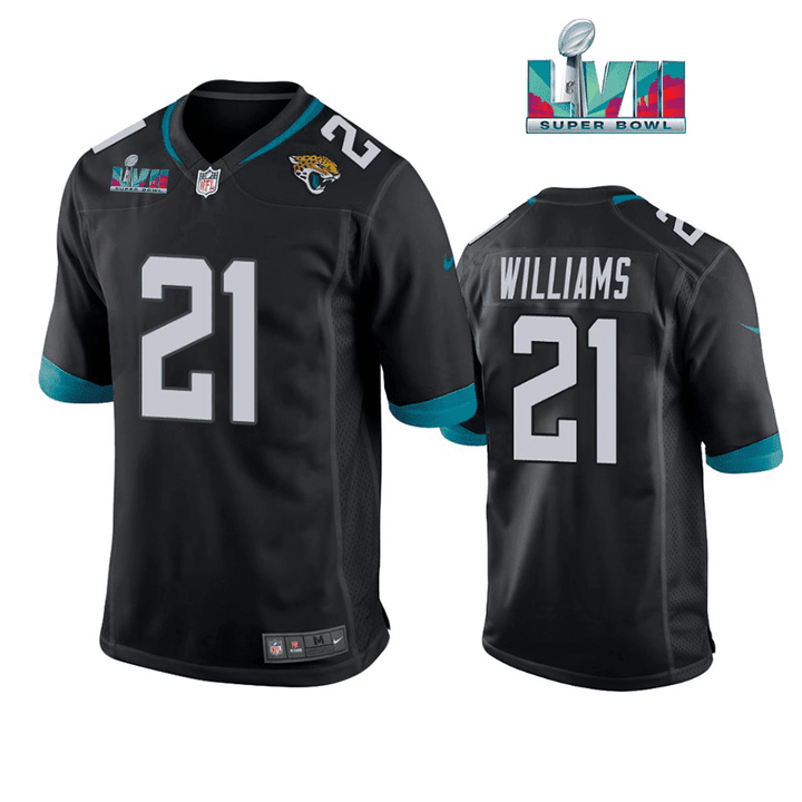 Darious Williams 21 Jacksonville Jaguars Super Bowl LVII Super Bowl LVII Men Game Jersey- Black