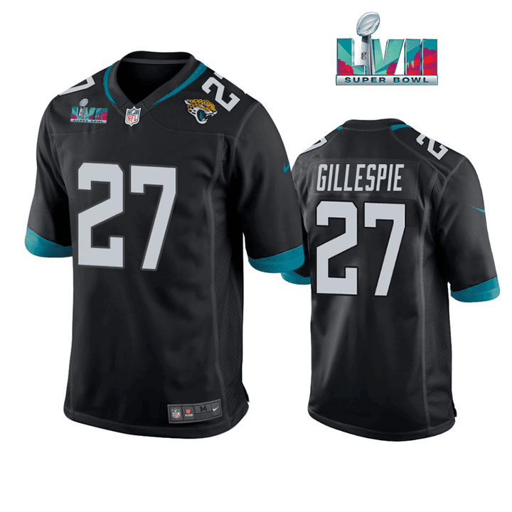 Tyree Gillespie 27 Jacksonville Jaguars Super Bowl LVII Super Bowl LVII Men Game Jersey- Black