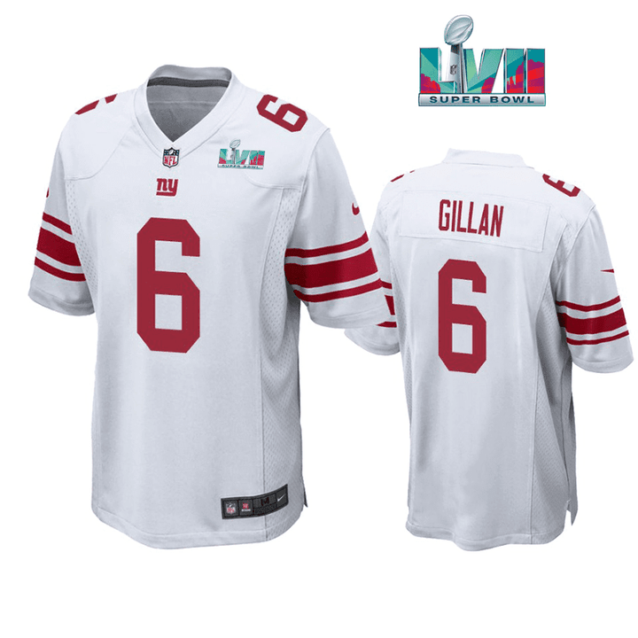 Jamie Gillan 6 New York Giants Super Bowl LVII Super Bowl LVII White Men Game Jersey