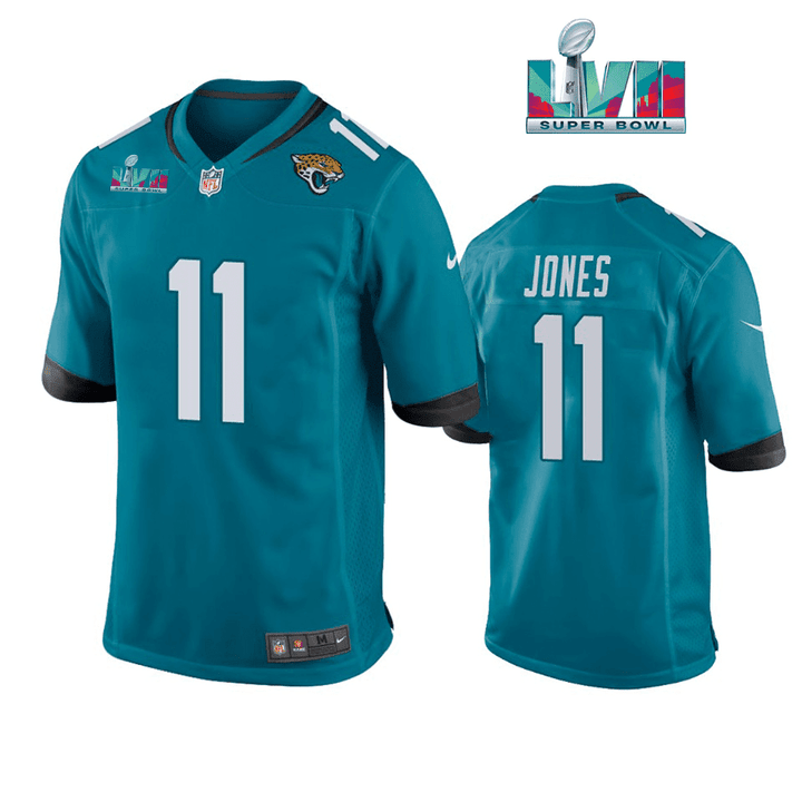 Marvin Jones 11 Jacksonville Jaguars Super Bowl LVII Super Bowl LVII Teal Men Game Jersey