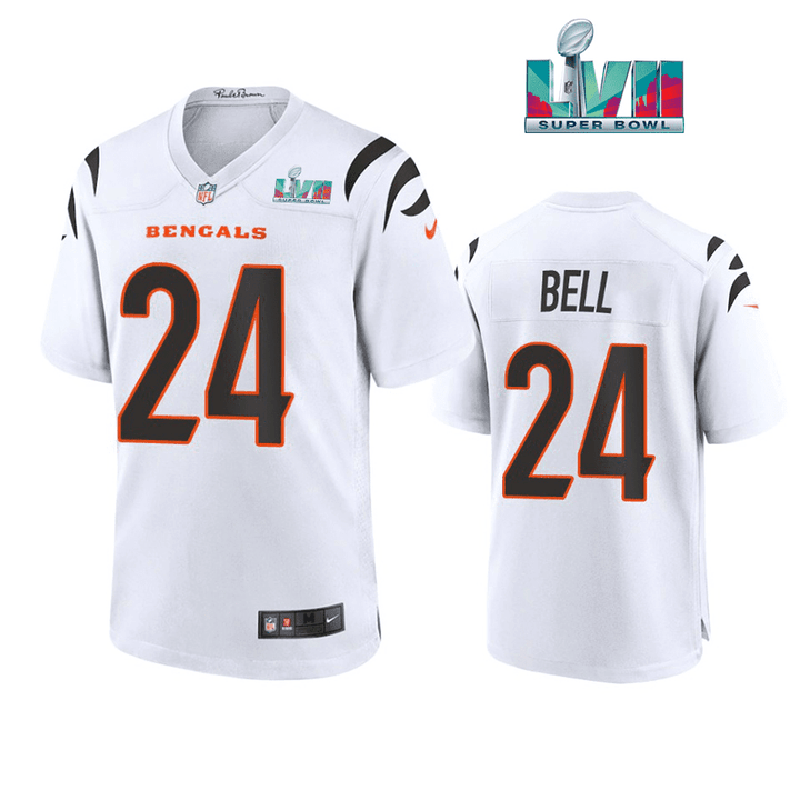 Vonn Bell 24 Cincinnati Bengals Super Bowl LVII Men Game Jersey- White