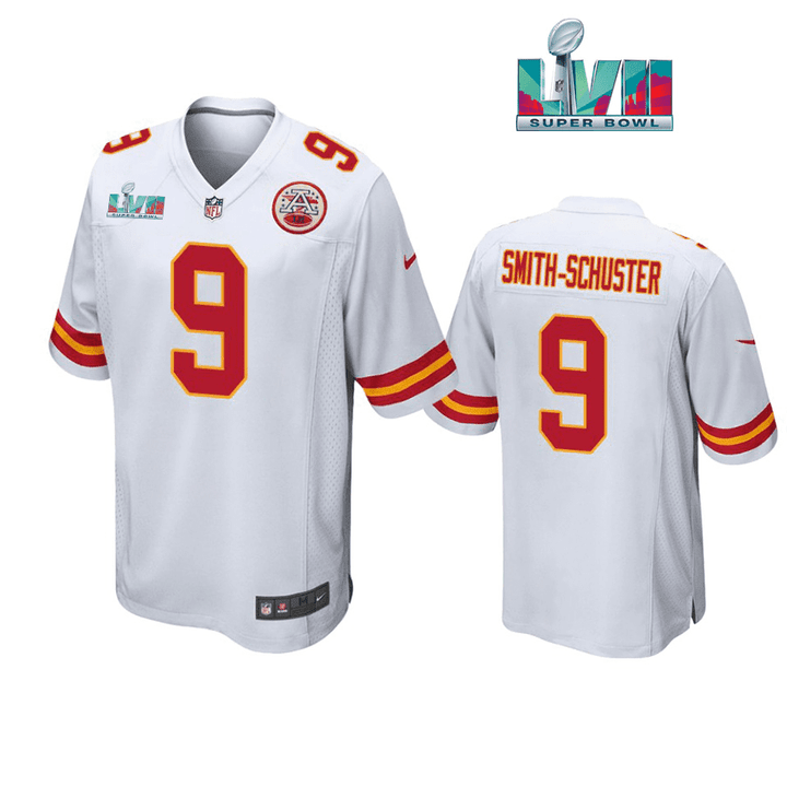 Juju Smith Schuster 9 Kansas City Chiefs Super Bowl LVII White Men Game Jersey