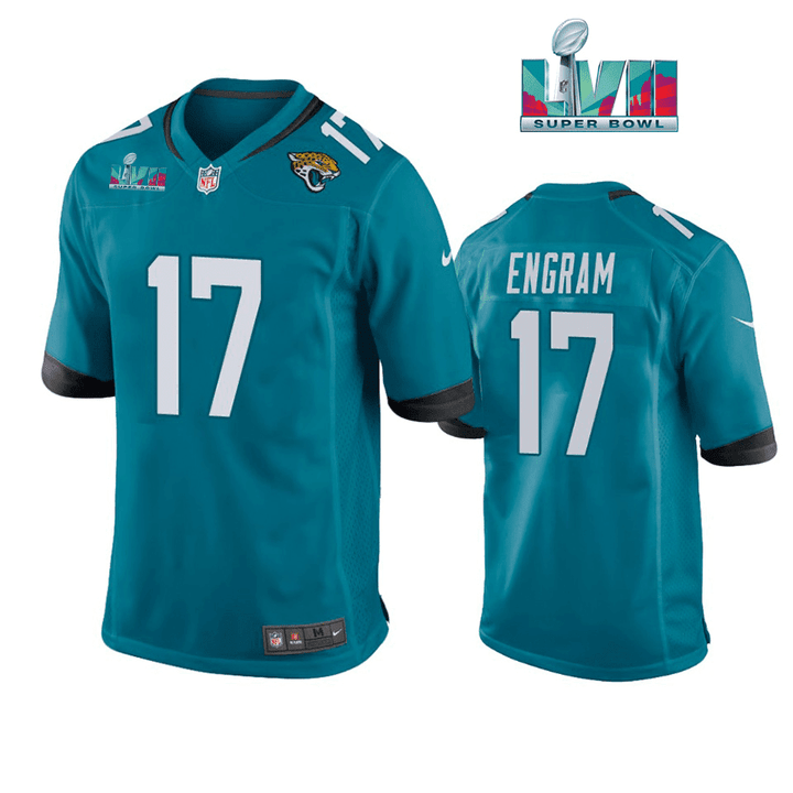 Evan Engram 17 Jacksonville Jaguars Super Bowl LVII Super Bowl LVII Game Teal Jersey