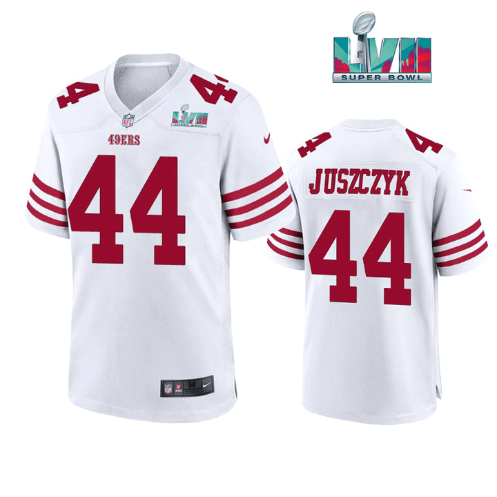 Kyle Juszczyk 44 San Francisco 49Ers Super Bowl LVII 2022 23 Game White Jersey