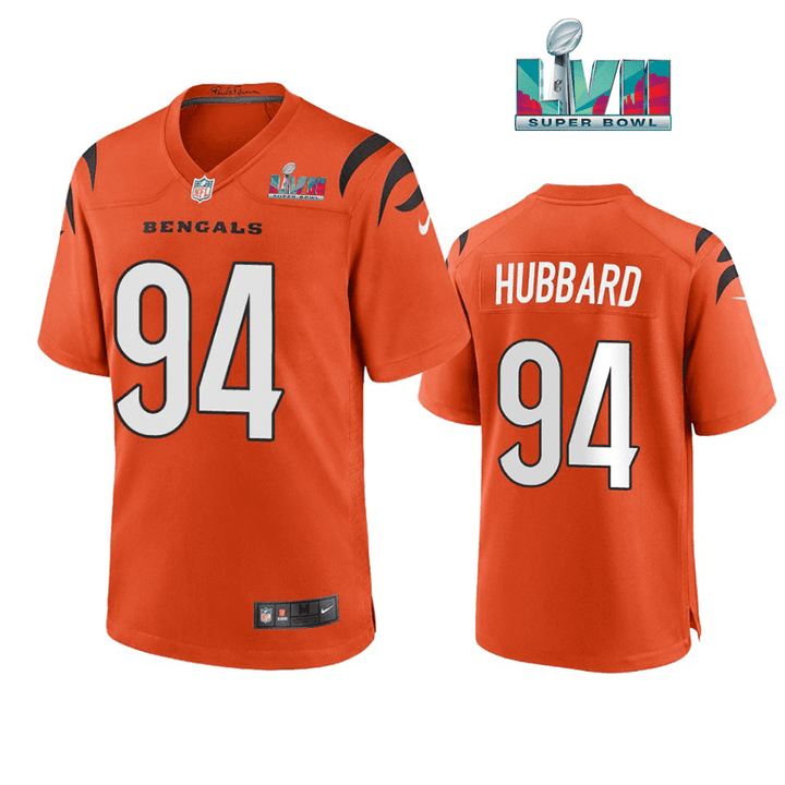 Sam Hubbard 94 Cincinnati Bengals Super Bowl LVII Men Game Jersey- Orange