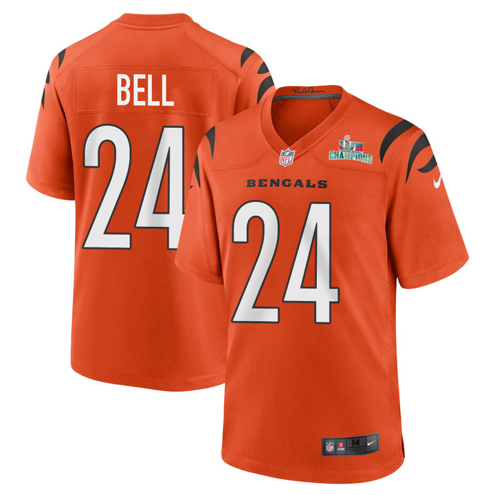 Vonn Bell 24 Cincinnati Bengals Super Bowl LVII Champions Men Alternate Game Jersey - Orange
