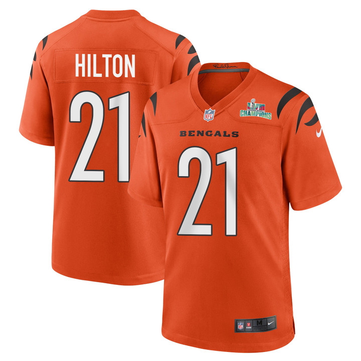Mike Hilton 21 Cincinnati Bengals Super Bowl LVII Champions Men Alternate Game Jersey - Orange