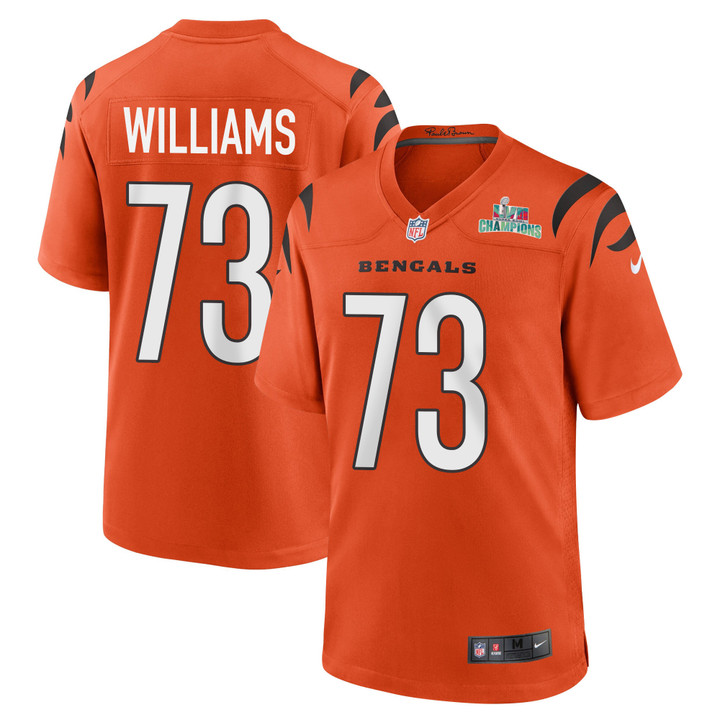 Jonah Williams 73 Cincinnati Bengals Super Bowl LVII Champions Men Alternate Game Jersey - Orange