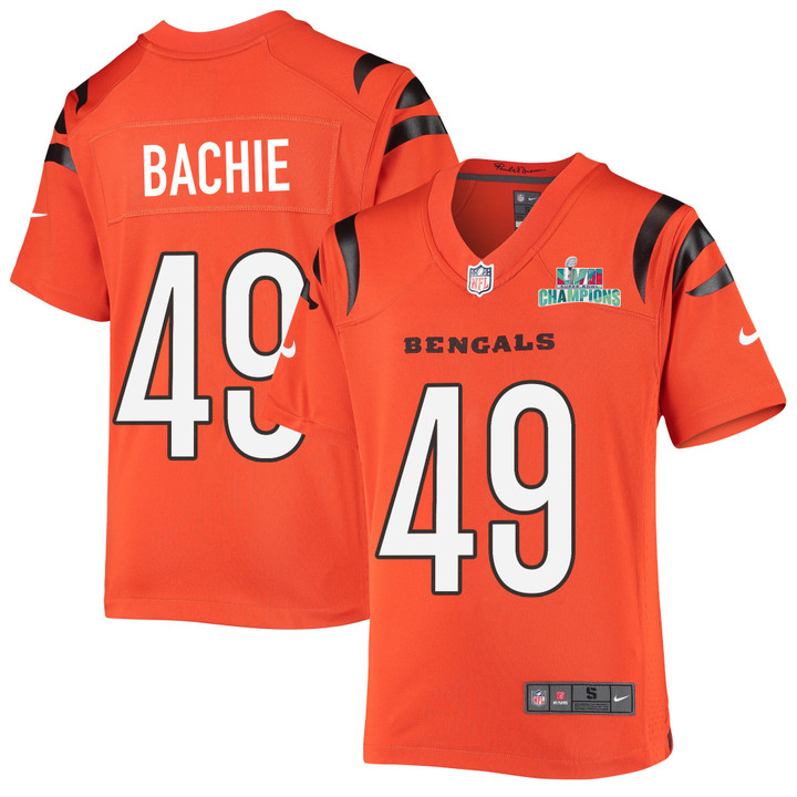 Joe Bachie 49 Cincinnati Bengals Super Bowl LVII Champions Youth Alternate Game Jersey - Black