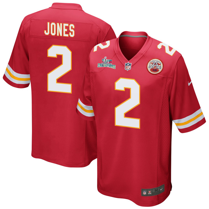 Ronald Jones 2 Kansas City Chiefs Super Bowl LVII Champions Men Game Jersey - Red