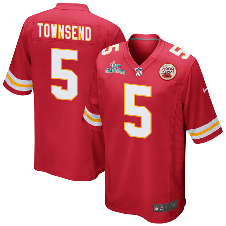 Tommy Townsend 5 Kansas City Chiefs Super Bowl LVII Champions Men Game Jersey - Red