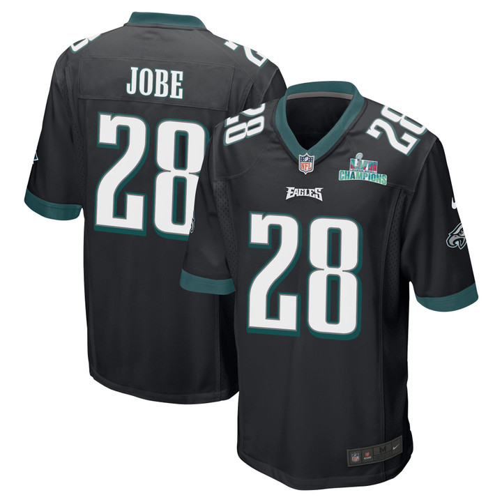 Josh Jobe 28 Philadelphia Eagles Super Bowl LVII Champions Men Game Jersey - Black