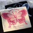 Pure cotton milk system butterfly short sleeved T-shirt for female
