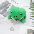 Frog Coin Purse Keychain Cute Cartoon Flannel Wallet