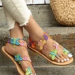 Butterfly Decorated Beach Sandals Outdoor Women's Shoes