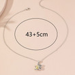 Simple Style Sloth Hug Gold Color Heart Love Pendant Necklaces for Women
