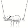 Huitan Sloth Baby Design Pendant Necklace for Women