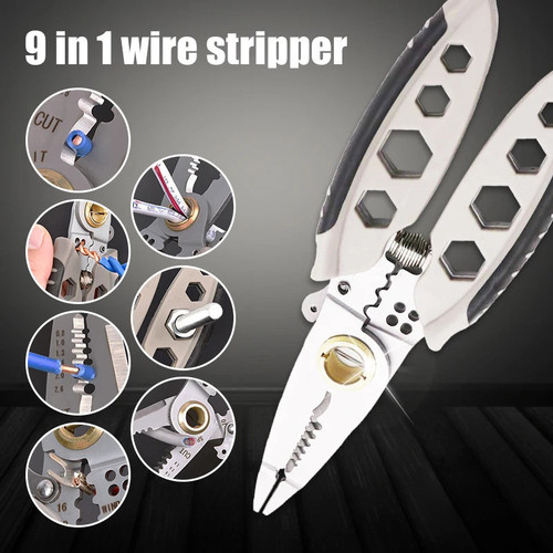 Multipurpose Wire Stripper Tool Electrician Crimpe Pliers for Wire Stripping Cable Cutters Home Gadget