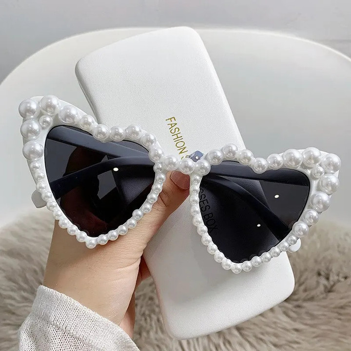 Pearl Sun Glasses for Butterfly Women