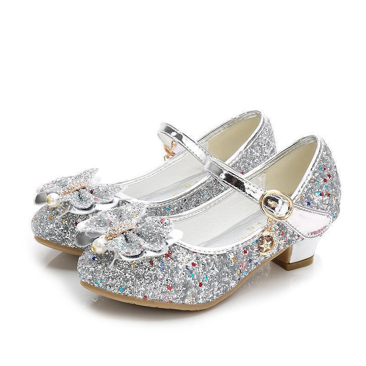 Princess Butterfly Leather Shoes for Kids
