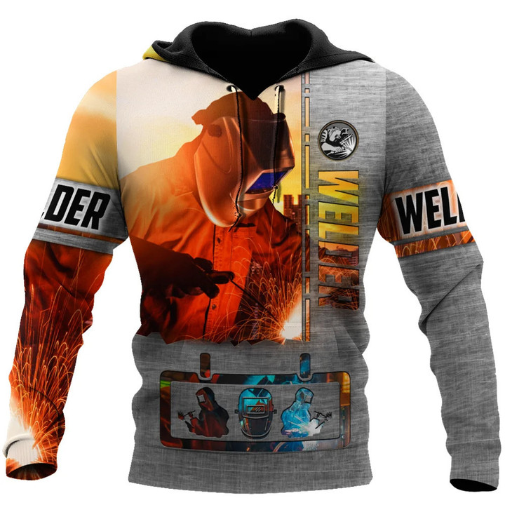Welder Style 3D Printed Men Hoodie and  Sweatshirt