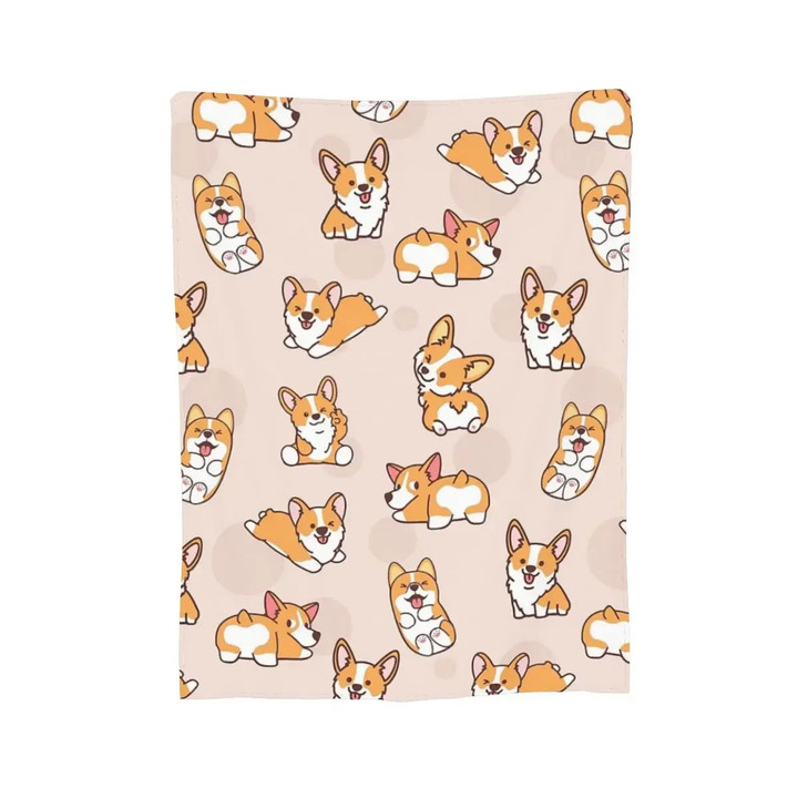 Corgi Puppy Fun Blankets