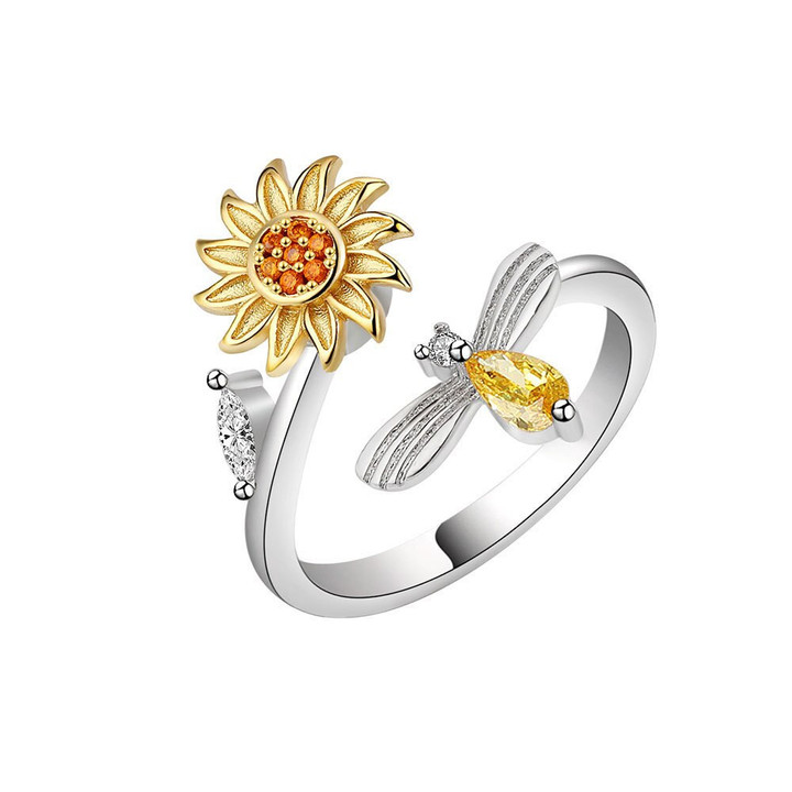 Sunflower Finger Ring