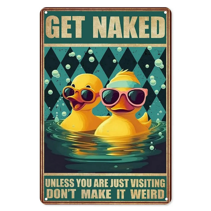 Bathroom Art Wall Decor Bath Soap Co Get Naked Wash Dachshund Signs Retro Metal Posters
