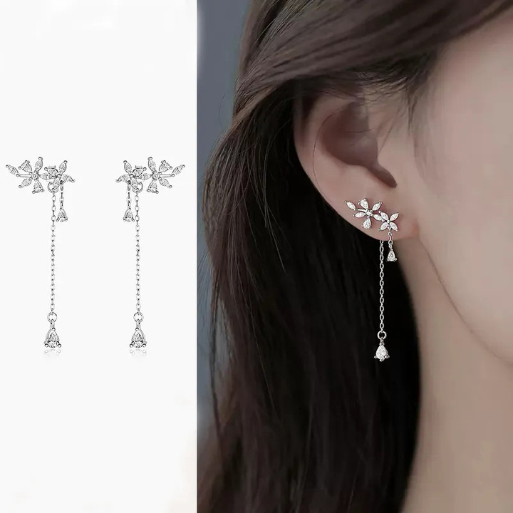 Butterfly korean fashion earrings for women