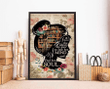 Into The Library She Goes To Lose Her Mind And Find Her Soul Wall Art Print Poster