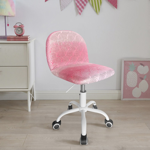 Heritage Club Kids Faux Fur Task Chair (Ombre Scales with Holographic Foil)