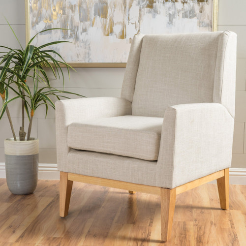 Archibald Fabric Accent Chair - Beige
