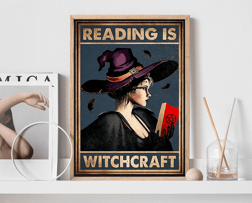 Reading Is Witchcraft Wall Art Print Poster