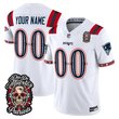 New England Patriots Día de los Muertos Vapor Limited Custom Jersey - All Stitched