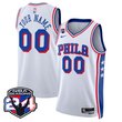 Philadelphia 76ers Custom Swingman Jersey - 24th Season Patch - All Stitched