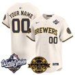 Milwaukee Brewers 2026 World Series Vapor Premier Limited Custom Jersey V2 - Bob Uecker Patch - All Stitched
