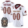 Texas State Bobcats Día de los Muertos Vapor Limited Custom Jersey - All Stitched