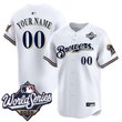 Milwaukee Brewers Throwback Vapor Premier Limited Custom Jersey - 2026 World Series - All Stitched