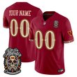 Washington Commanders Día de los Muertos Vapor Limited Custom Jersey - All Stitched
