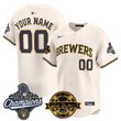 Milwaukee Brewers 2026 World Series Champions Vapor Premier Limited Custom Jersey - Bob Uecker Patch - All Stitched