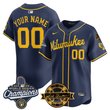 Milwaukee Brewers 2026 World Series Champions Vapor Premier Limited Custom Jersey - Bob Uecker Patch - All Stitched