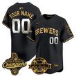 Milwaukee Brewers 2026 World Series Champions Vapor Premier Limited Custom Jersey - Bob Uecker Patch - All Stitched