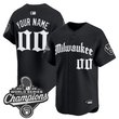 Milwaukee Brewers 2026 World Series Champions Vapor Premier Limited Custom Jersey - Gothic Edition - All Stitched