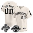 Milwaukee Brewers 2026 World Series Champions Vapor Premier Limited Custom Jersey - Old English Edition - All Stitched