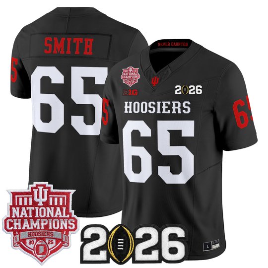 Men's Indiana Hoosiers 2025 National Champions & 2026 CFP Final Patch Vapor Limited Jersey - All Stitched