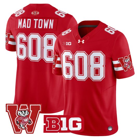 Men's Wisconsin Badgers Throwback Vapor Limited Jersey - All Stitched