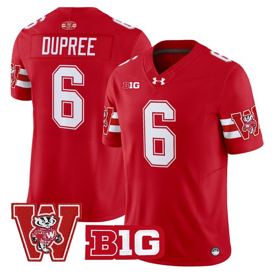 Men's Wisconsin Badgers Throwback Vapor Limited Jersey - All Stitched