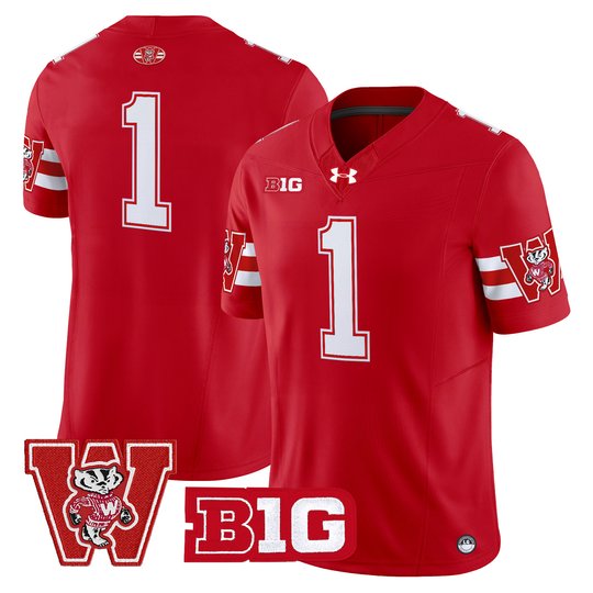 Men's Wisconsin Badgers Throwback Vapor Limited Jersey - All Stitched