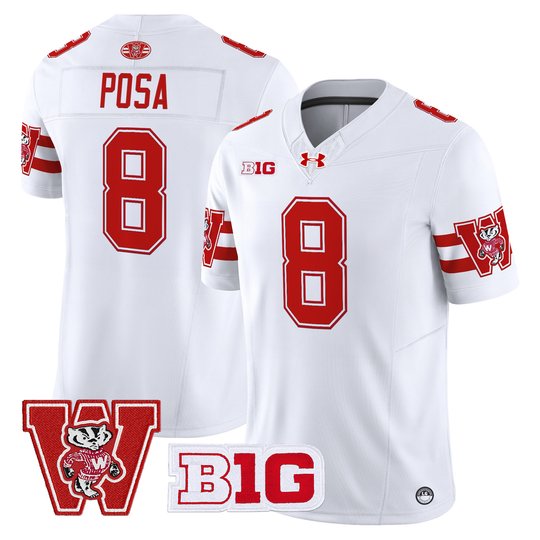 Men's Wisconsin Badgers Throwback Vapor Limited Jersey - All Stitched