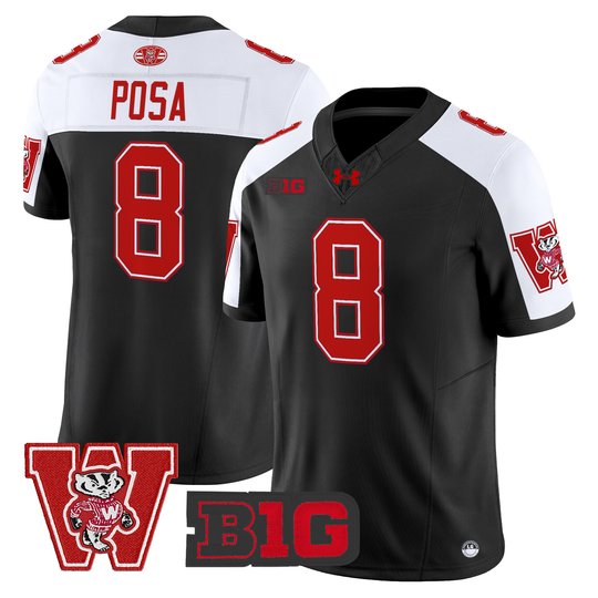 Men's Wisconsin Badgers Throwback Vapor Limited Jersey - All Stitched